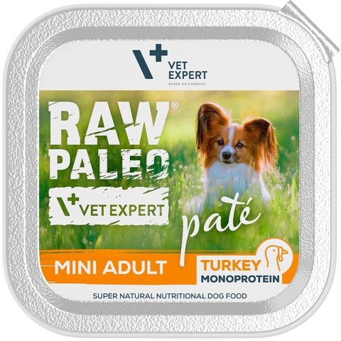 VetExpert Raw Paleo Indyk Pate Mini Adult alu tray 150g