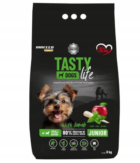 BIOFEED TASTY DOGS LIFE JUNIOR SMALL WITH LAMB 8KG