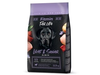 FITMIN Dog For Life Light & Senior - Karma sucha dla psów - 2,5kg