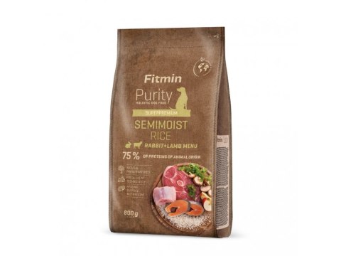 FITMIN Purity Rice Semimoist Rabbit & Lamb - półwilgotna karma dla dorosłych psów - 800g