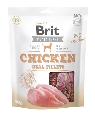 Brit Jerky Chicken Real Fillets - Kurczak - przysmak dla psa - 200 g