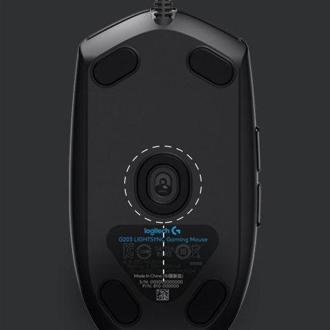 Logitech Mysz G203 Lightsync