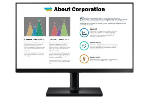 MONITOR SAMSUNG LED 24" LF24T450FQRXEN