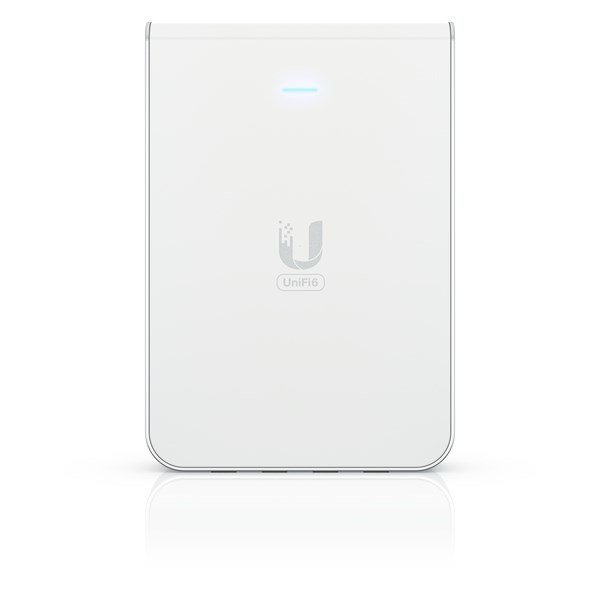 Acces Point Wi-Fi 6 Ubiquiti UniFi U6 In-Wall 2.4GHz(2x2)/5GHz(4x4)/6GHz(-) PoE+/PoE 4x1G 1x2,5G