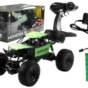 Auto Zdalnie Sterowane Monster Truck na resorach Zielony