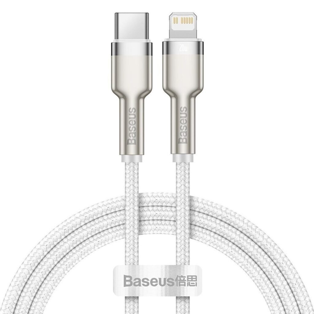 BASEUS KABEL USB-C LIGHTNING CAFULE PD 1M BIAŁY
