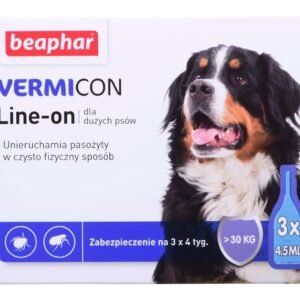 BEAPHAR VERMIcon Line-on Dog L - krople przeciw pasożytom dla psa - 3x 4,5ml