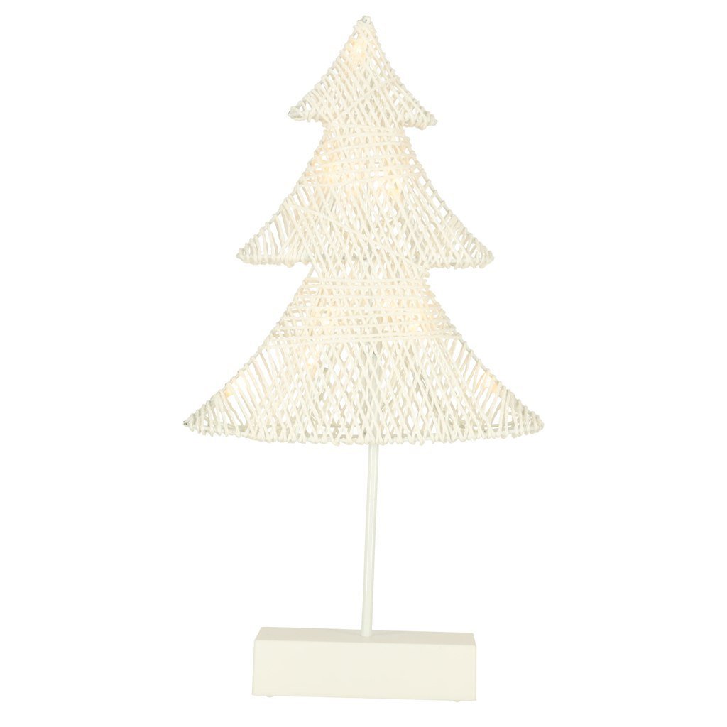 Choinka świecąca dekoracja świąteczna 10 LED 39 cm ciepły biały