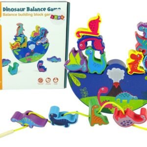 Drewniana Gra Dinosaur Balance Game Dinozaury Zręcznościowa