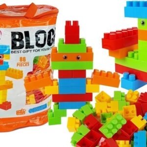 Klocki Konstrukcyjne w worku 86 elementów