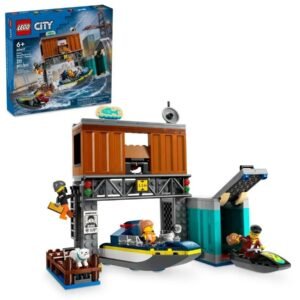 LEGO City 60417 Policyjna Motorówka i Kryjówka