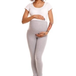 Legginsy Ciążowe Model 1469B Grey - PeeKaBoo