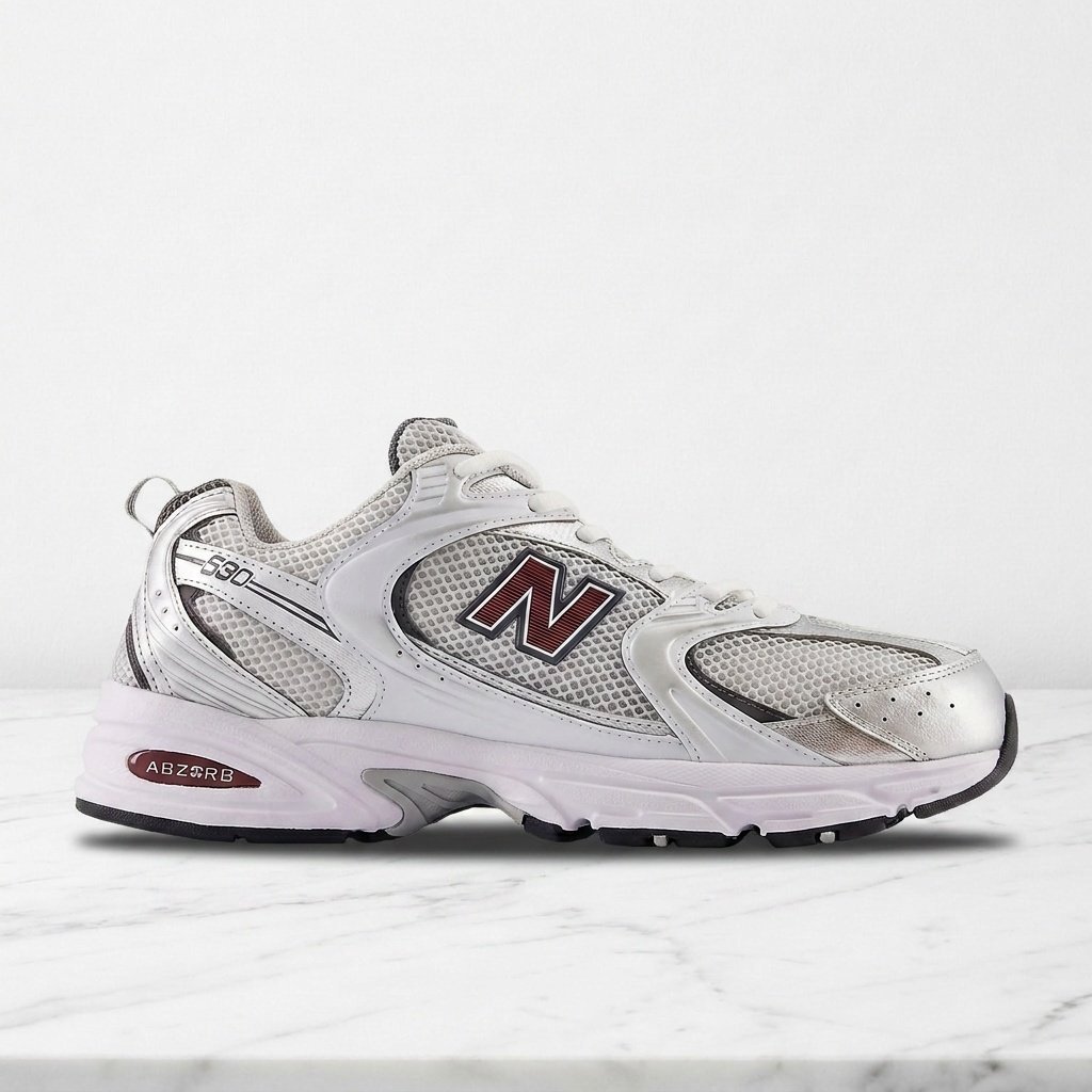 Buty sportowe New Balance 530 MR530GS Metallic Burgundy Biały, bordowy