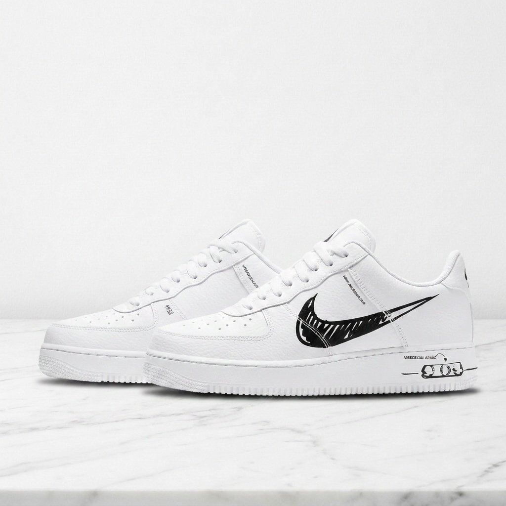 Buty NIKE Air Force 1 LV8 Utility Sketch Biały