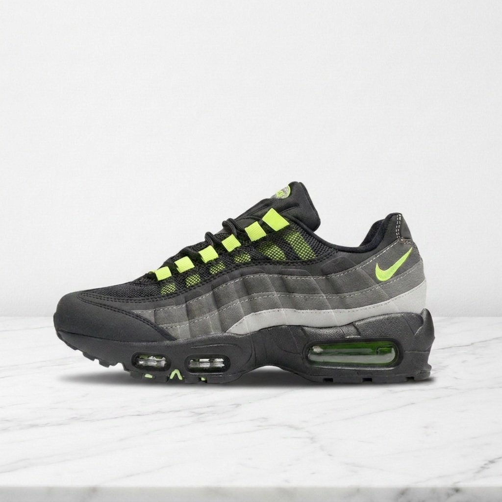 Sneakersy niskie NIKE Air Max 95 Black Neon Czarny, limonkowy