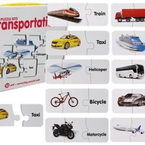 Puzzle Edukacyjne Układanka Transport 10 Połączeń