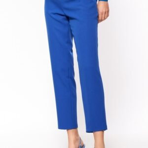 Spodnie Chabrowe spodnie typu paperbag SD67 Blue - Nife