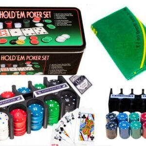 Zestaw Do Gry W Pokera 2 Talie Kart Żetony Plansza Do Gry