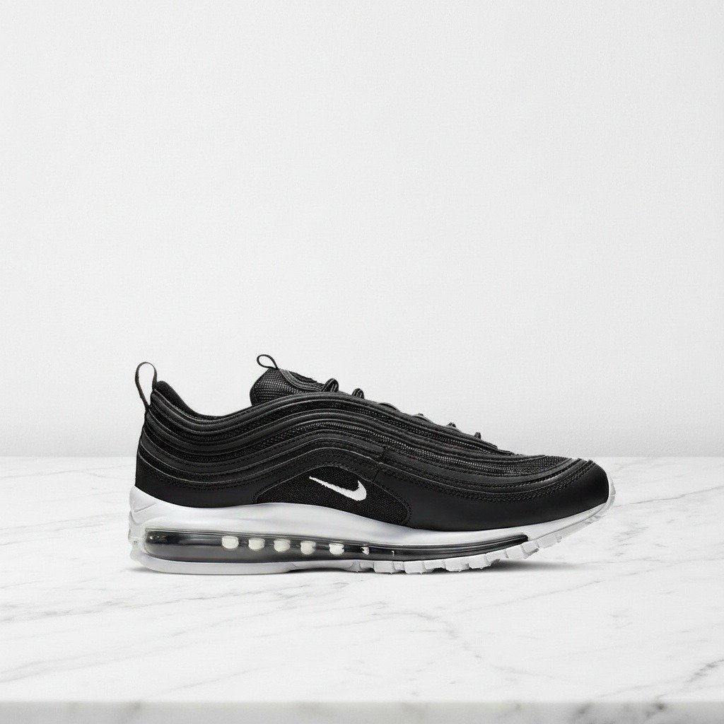 Buty Nike Air Max 97 Black White na co dzień, unisex, wygodne sneakersy czarno białe, idealne do wielu stylizacji, 921826-001