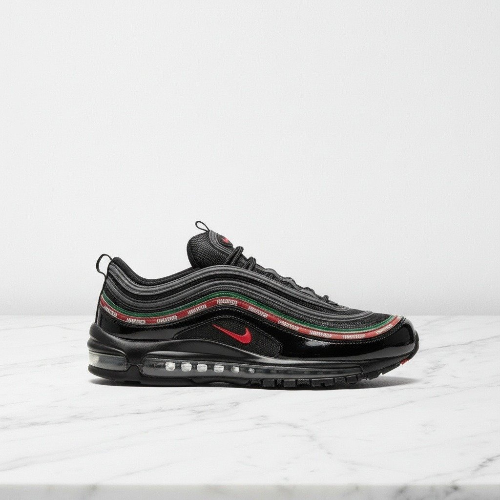 Buty Nike Air Max 97 Undefeated Black dla ciebie na co dzień, unisex, wygodna amortyzacja Max Air, czarno-szare AJ1986-001