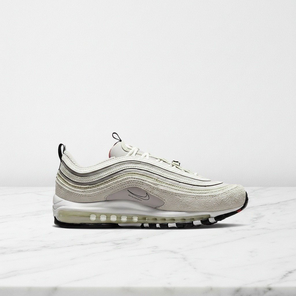 Buty Nike Air Max 97 College Grey na co dzień, wygodna amortyzacja Max Air, biało-szare, unisex, pasują do wielu stylizacji DB0246-001