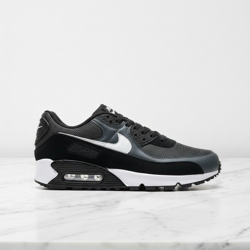 Buty Nike Air Max 90 na co dzień, kolor Iron Grey White Dark Smoke Grey Black, unisex, wygodne na każdą okazję CN8490-002