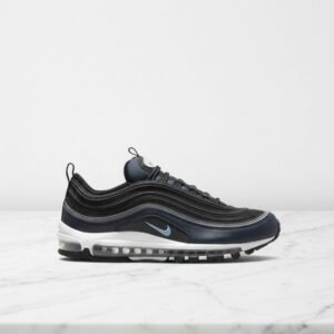 Nike Air Max 97 na co dzień, wygodne sneakersy unisex, kolor czarny niebieski platynowy, DQ3955-001