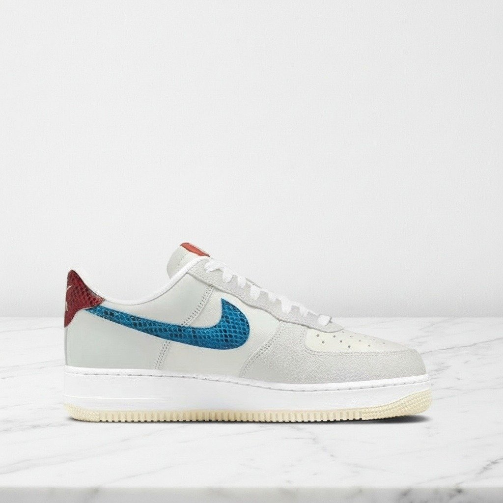 Buty męskie Nike Air Force 1 Low Undefeated 5 On It, na co dzień, skóra i zamsz DM8461-001