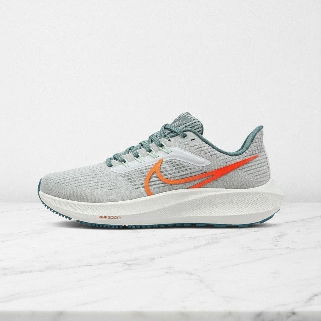 Buty do biegania Nike Pegasus 39 Pure Platinum Total Orange, wygodne na co dzień, unisex, DH4071-003