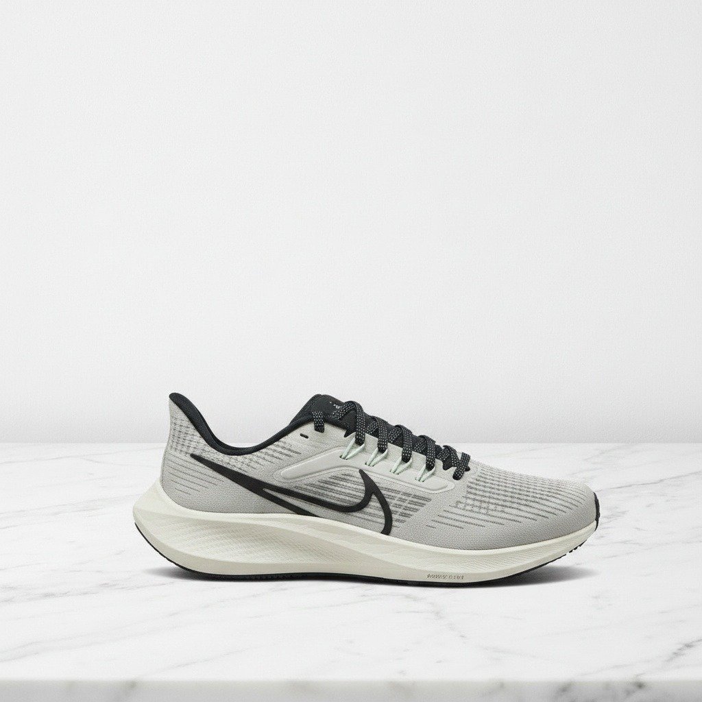 Nike Air Zoom Pegasus 39 na co dzień, kolor Phantom Black Sail Mint Foam, wygodne sneakersy unisex, szaro czarne, DH4071-004