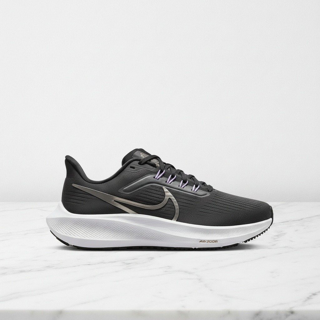 Buty do biegania Nike Air Zoom Pegasus 39, unisex, czarne z fioletem, wygodne na cały dzień, pasują do dresu i casualu, DH4071-008