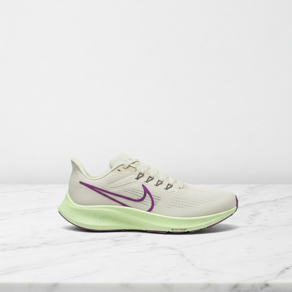 Buty do biegania Nike Air Zoom Pegasus 39 Light Orewood Brown, wygodne sneakersy unisex na co dzień, beżowo-zielone, siatka i syntetyk, DH4071-101