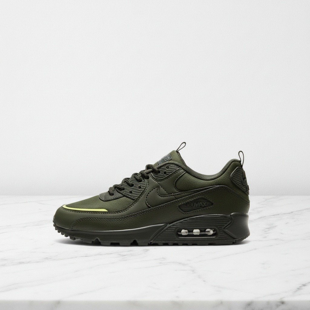 Buty Nike Air Max 90 Cargo Khaki Sequoia na co dzień, wygodne sneakersy unisex, kolor khaki zielony, CQ7743-300