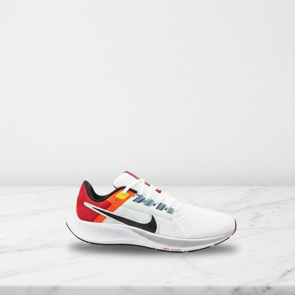 Buty do biegania na co dzień, Nike Air Zoom Pegasus 38 Dune Red, unisex, lekkie i oddychające, biało-czerwone DQ4499-101