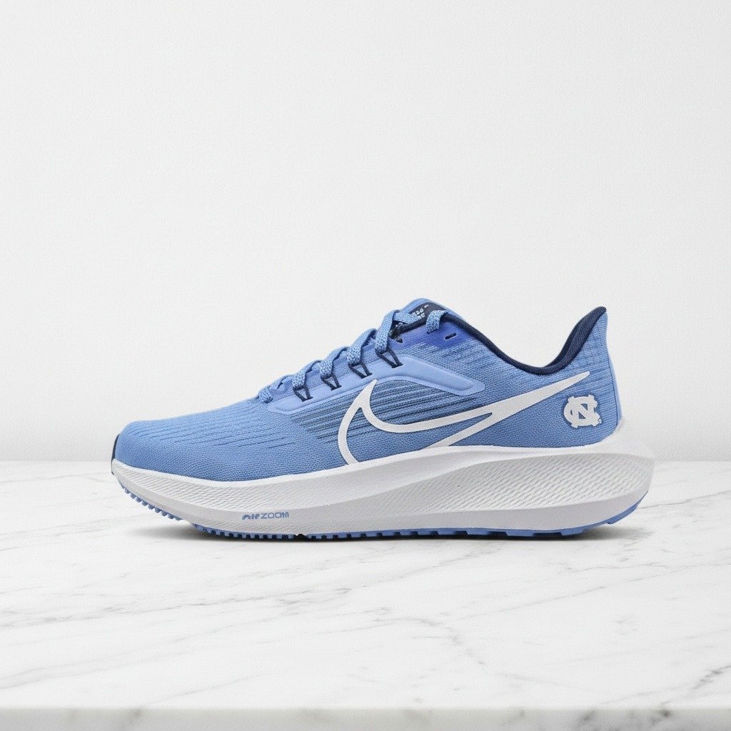 Buty sportowe Nike Air Zoom Pegasus 39, wygodne na co dzień, unisex, błękitno białe, siatka i syntetyk, pasują do wielu stylizacji DR1967-400