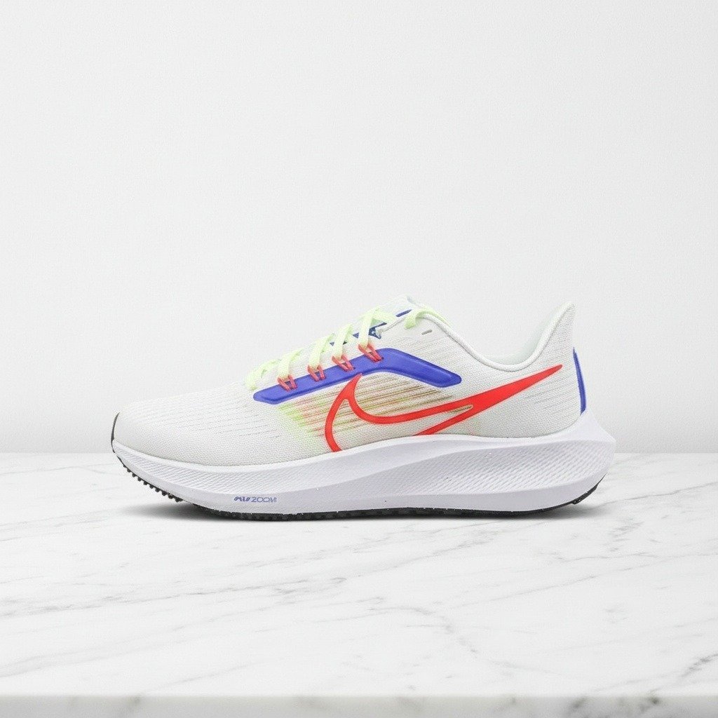Buty do biegania Nike Air Zoom Pegasus 39, wygodne na co dzień, unisex, biało-niebieskie DX3354-100