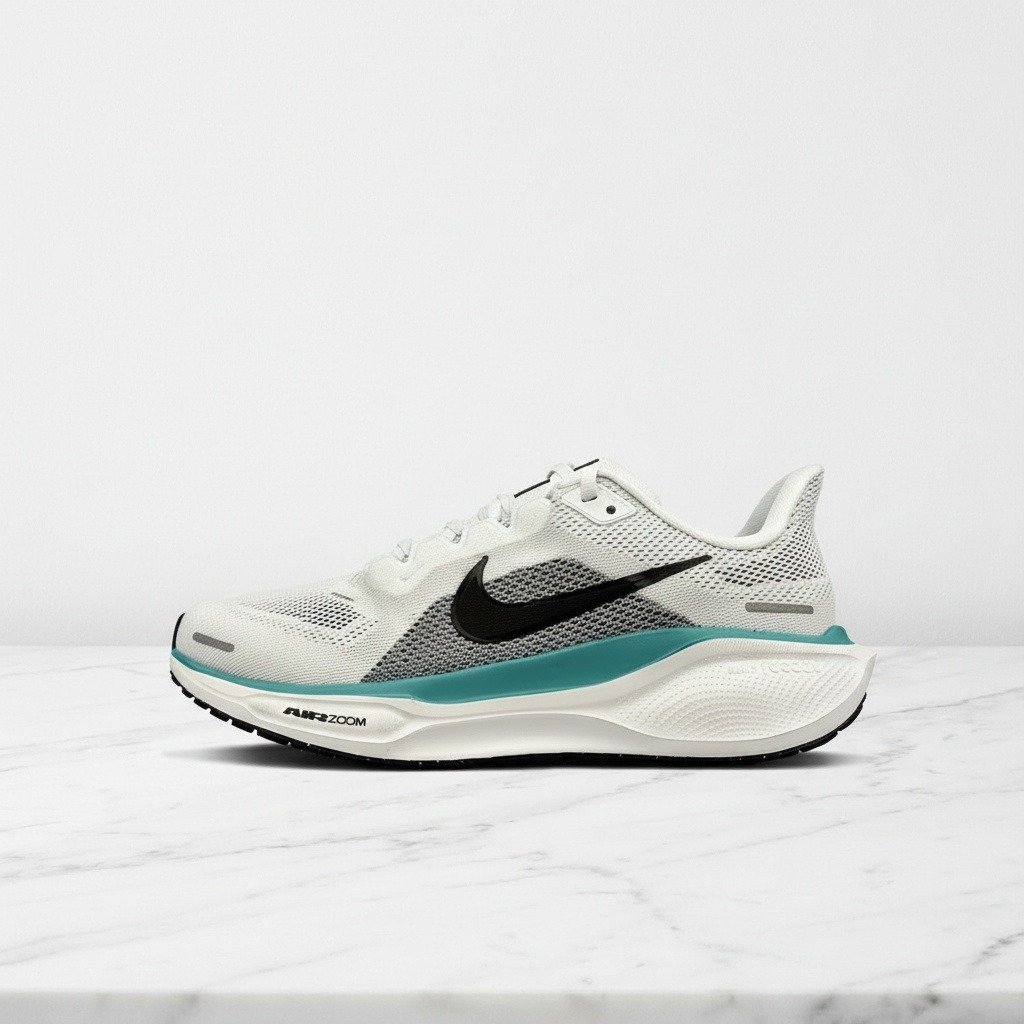 Nike Air Zoom Pegasus 41, biało turkusowe buty do biegania na co dzień, wygodna siatkowa cholewka, unisex, FD2722-103