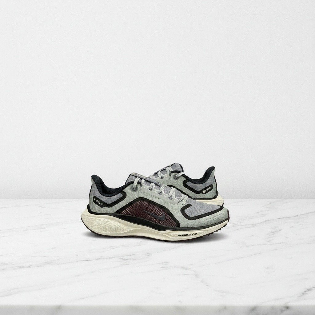 Buty sportowe na co dzień, Nike Air Zoom Pegasus 41 Gore-Tex, szaro bordowe, wygodne męskie sneakersy FQ1356-003