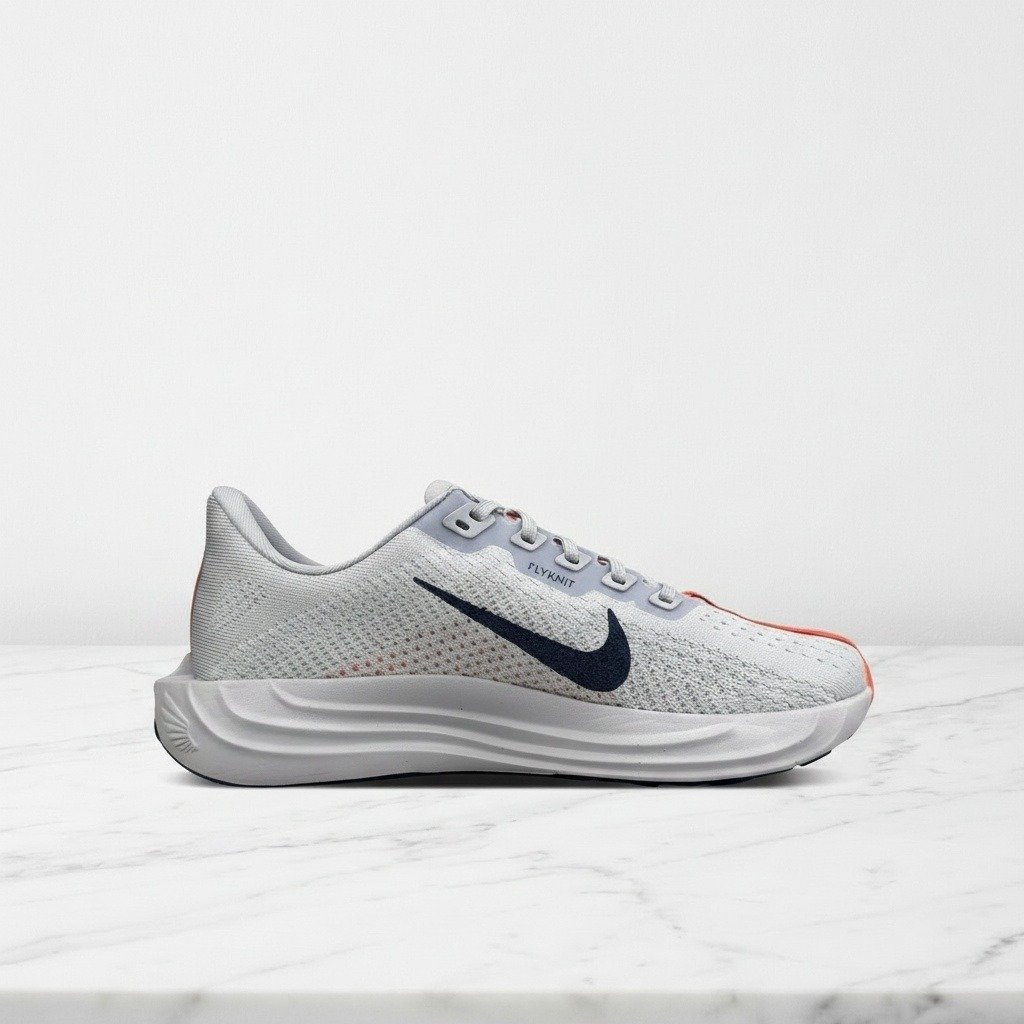 Buty Nike Pegasus Plus dla niego, biało-pomarańczowe, lekkie i przewiewne na co dzień, męskie sneakersy FQ7262-006