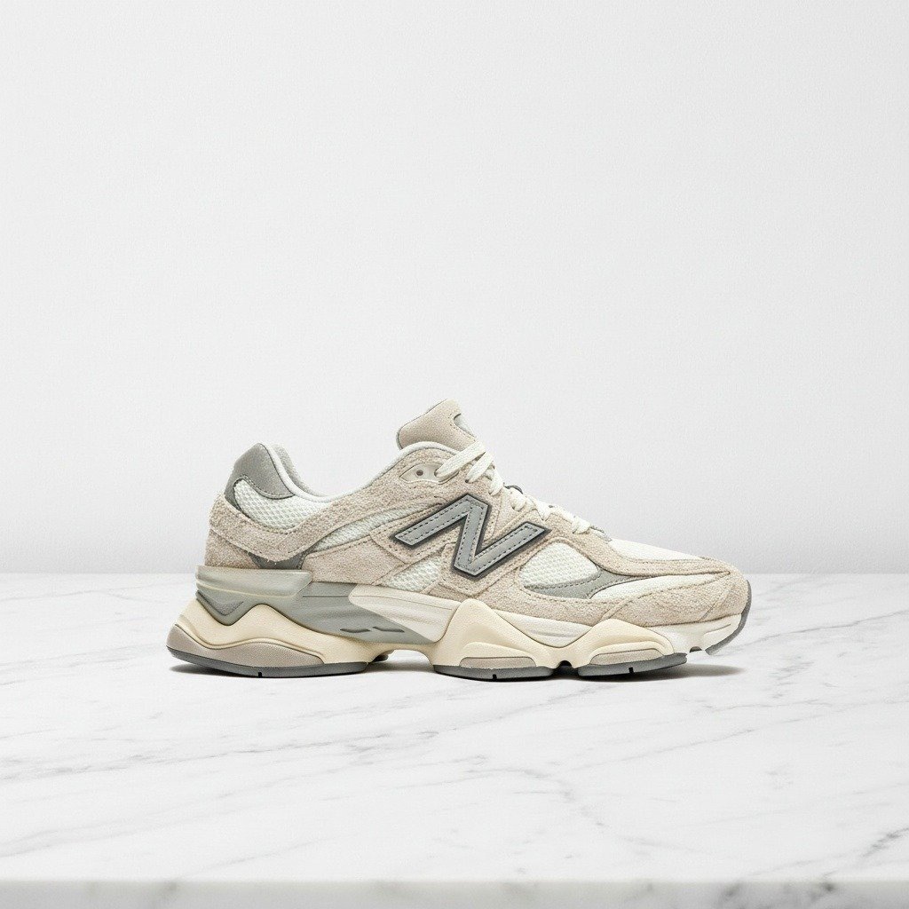 New Balance U 9060 Hsc na co dzień, wygodne sneakersy unisex, beż i szarość, siatka z zamszem U9060HSC