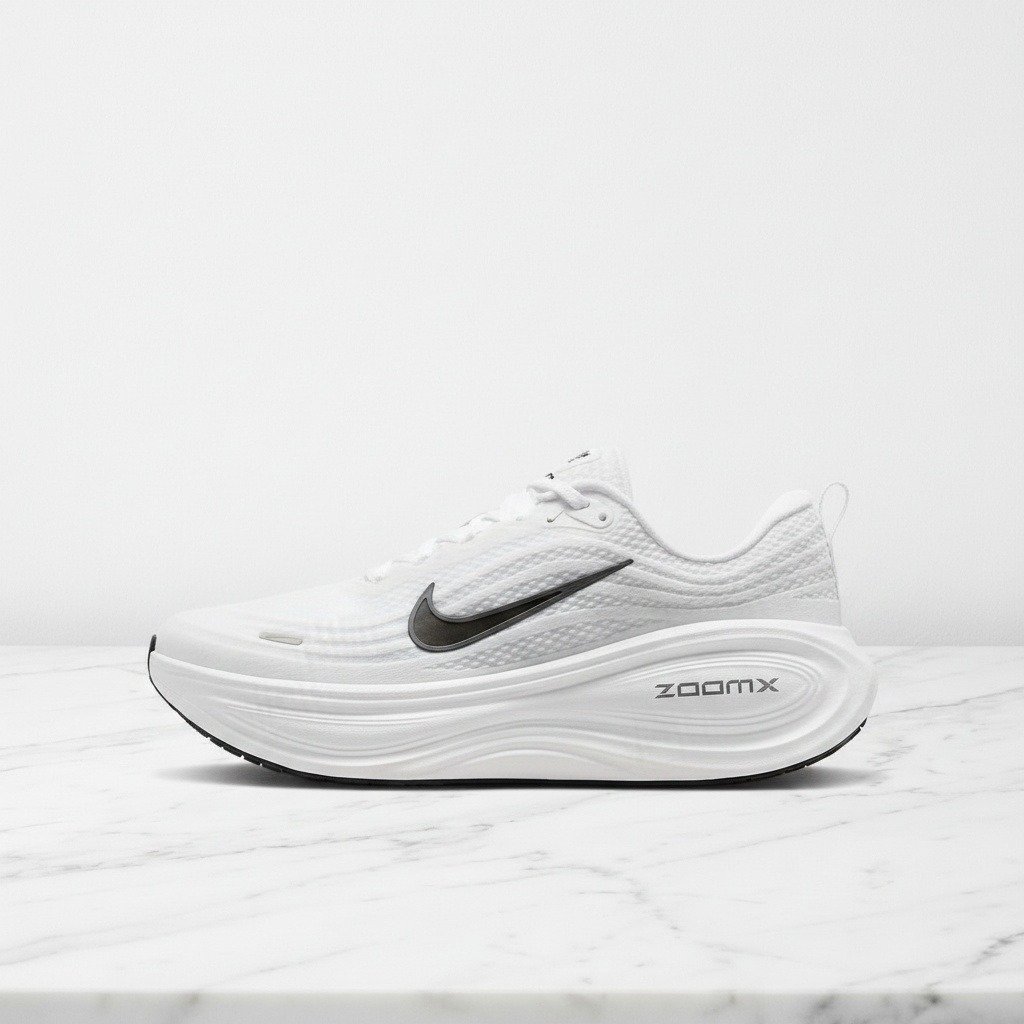 Buty do biegania Nike Vomero Plus na co dzień, unisex, biało-czarne, wygodna amortyzacja ZoomX, HV8150-101
