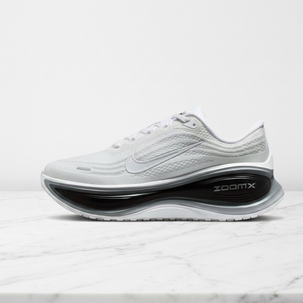 Buty do biegania Nike Vomero Plus unisex, biało szare, lekkie i wygodne na co dzień, oddychająca siatka, II7181-102