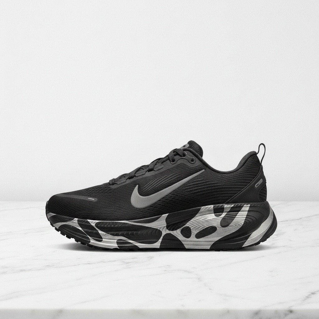 Nike Vomero 18 Anthracite Reflect Silver, wygodne buty męskie do biegania na co dzień, oddychająca siatka, IM6010-060