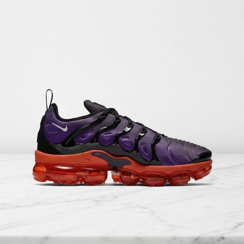 Buty Nike Air VaporMax Plus dla niego, fioletowo-czarne, wygodna amortyzacja na cały dzień, pasują do dresu i jeansów, 924453-500