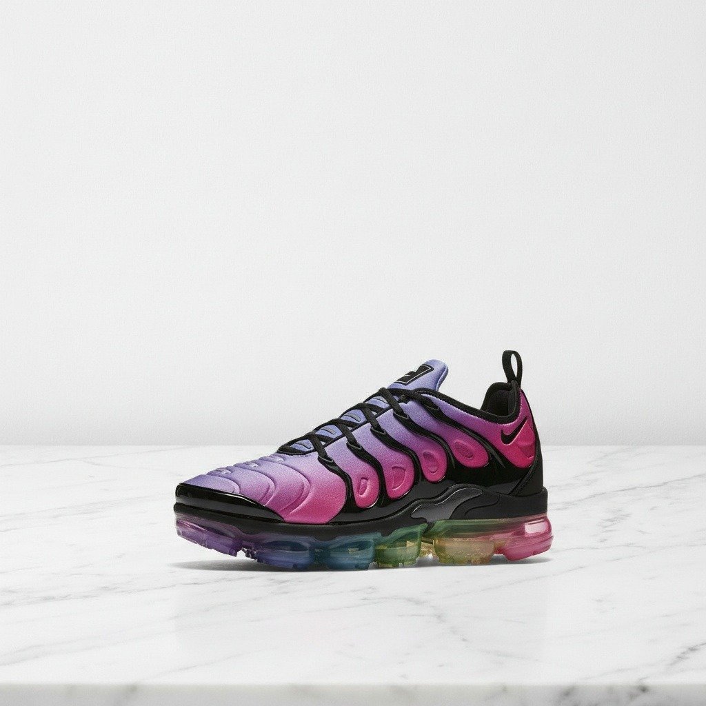 Buty damskie Nike Air VaporMax Plus BeTrue na co dzień, wygodna amortyzacja powietrzna, fiolet z czernią, AR4791-500