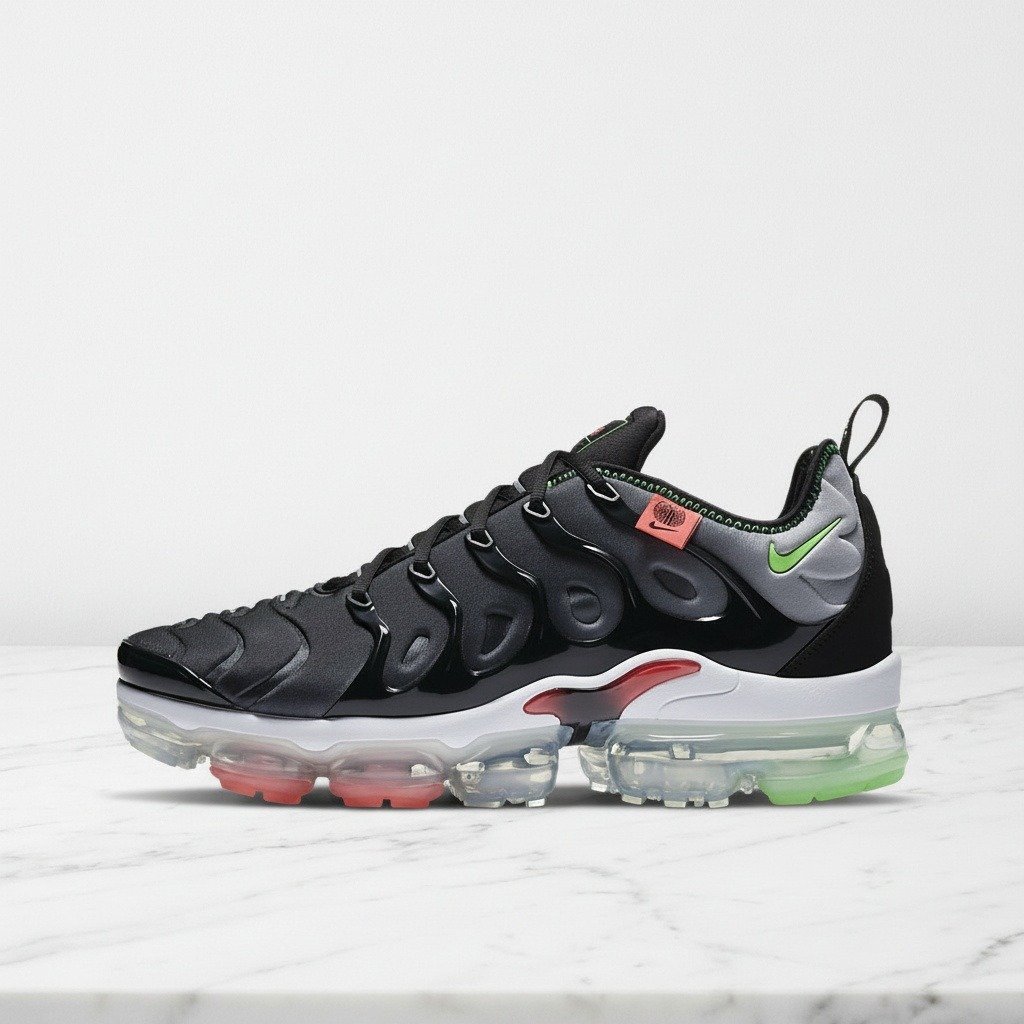 Nike Air VaporMax Plus Worldwide Black, wygodne sneakersy męskie na co dzień, czarno szare CZ7904-001