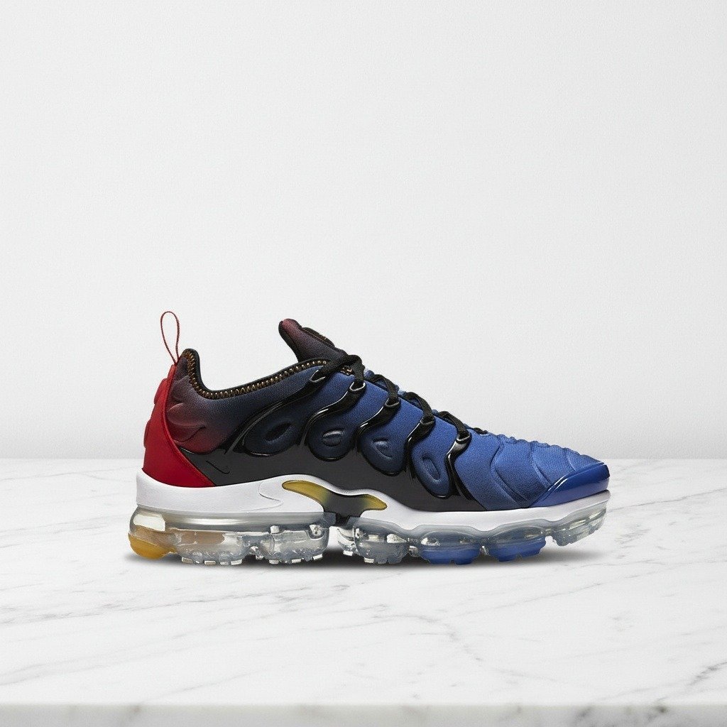 Buty męskie Nike Air VaporMax Plus na co dzień, niebiesko czarne, wygodna amortyzacja, DC1476-001