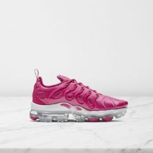 Buty damskie Nike Air VaporMax Plus Volt*gel, różowo-białe, wygodna amortyzacja na co dzień, syntetyk, DJ3023-600