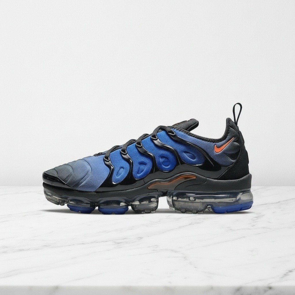 Nike Air VaporMax Plus, Black Bright Crimson, buty męskie na co dzień, lekkie i wygodne, DO6679-001