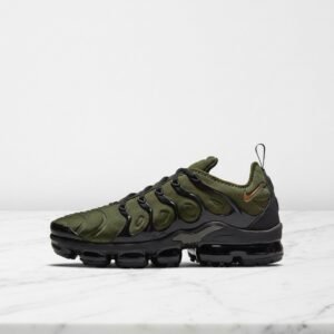 Buty męskie Nike Air VaporMax Plus Rough Green Dark Russet, wygodne na co dzień, khaki z czernią, do stylizacji casual, DQ4688-300